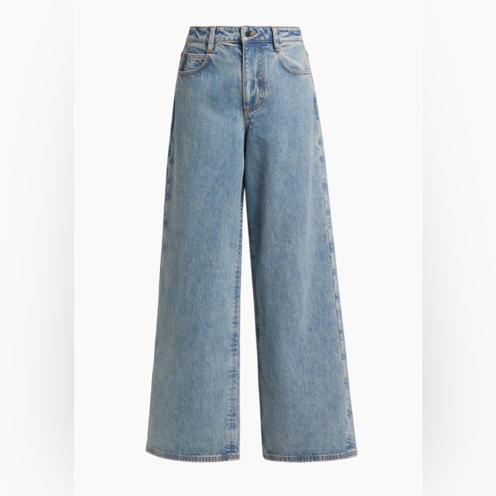 NWT Ronny Kobo Collection Light Blue Wide Leg Jeans